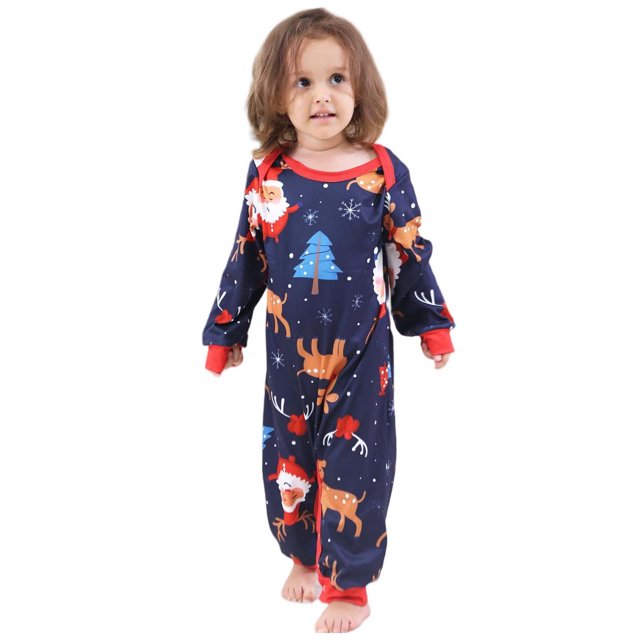 Family Pajama Set Print European Style for Parent Child Matching Suit,Pajamas for Family