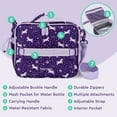 thumbnail image 5 of Bentgo Kids Lunch Bag - Double-Insulated, Reusable Lunch Bag for Kids 3+ with Adjustable Strap; Holds Lunch Box/Water Bottle/Snacks; Easy-Clean, Water-Resistant & Pockets (Unicorn), 5 of 7