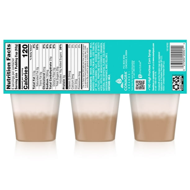 Cinnabon Pudding Cups (6) - Pudding snacks for supermarkets
