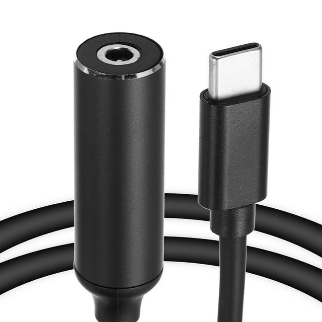 0.6FT USB C to DC PD Power Fast Charging Cable, 4mmx1.35mm 65W/5V/9V/20V DC Power Cable, Type C Input 3.25A Adapter Jack Converter for Router, Camera, TV Box, Desk Lamp(Black)