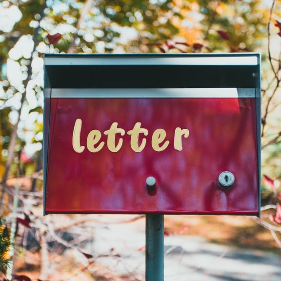 OUNONA 10-Pack Reflective Alphabet Letter Stickers for Mailbox Numbers, Outdoor Decal Sheets