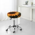 thumbnail image 7 of Naloa Sunflower Floral Butterfly Round Bar Stool Cushion Cover 12-14 inch, Fits Kitchen, Office, Restaurant Chairs - {sizeName}12 inch, 7 of 7