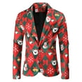 thumbnail image 3 of Franhais Men Christmas Suit Funny Long Sleeve Single Breasted Jacket with Vest Pants Set Formal Outfit, 3 of 9