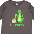 thumbnail image 4 of Inktastic I Love Poppy Boys or Girls Long Sleeve Toddler T-Shirt, 4 of 5