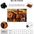 thumbnail image 2 of Canvas Wall Art Lion, Lamb And Cross Canvas Print Artwork Christian Faith Cross Wall Art Paintings Modern Picture Print Unframed for Living Room Dinning Room Bedroom Bathroom Home Decor 12x18inch, 2 of 6