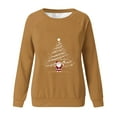 thumbnail image 4 of Merry Christmas Sweatshirts Womens Crewneck Christmas Printed Shirts Loose Long Sleeve Blouses Casual Xmas Sweatshirt Holiday Party Pullover Sweater Tops, 4 of 5