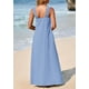 thumbnail image 2 of Vestido de verano PRETTYGARDEN 2025 para mujer sin mangas maxi azul, 2 of 8