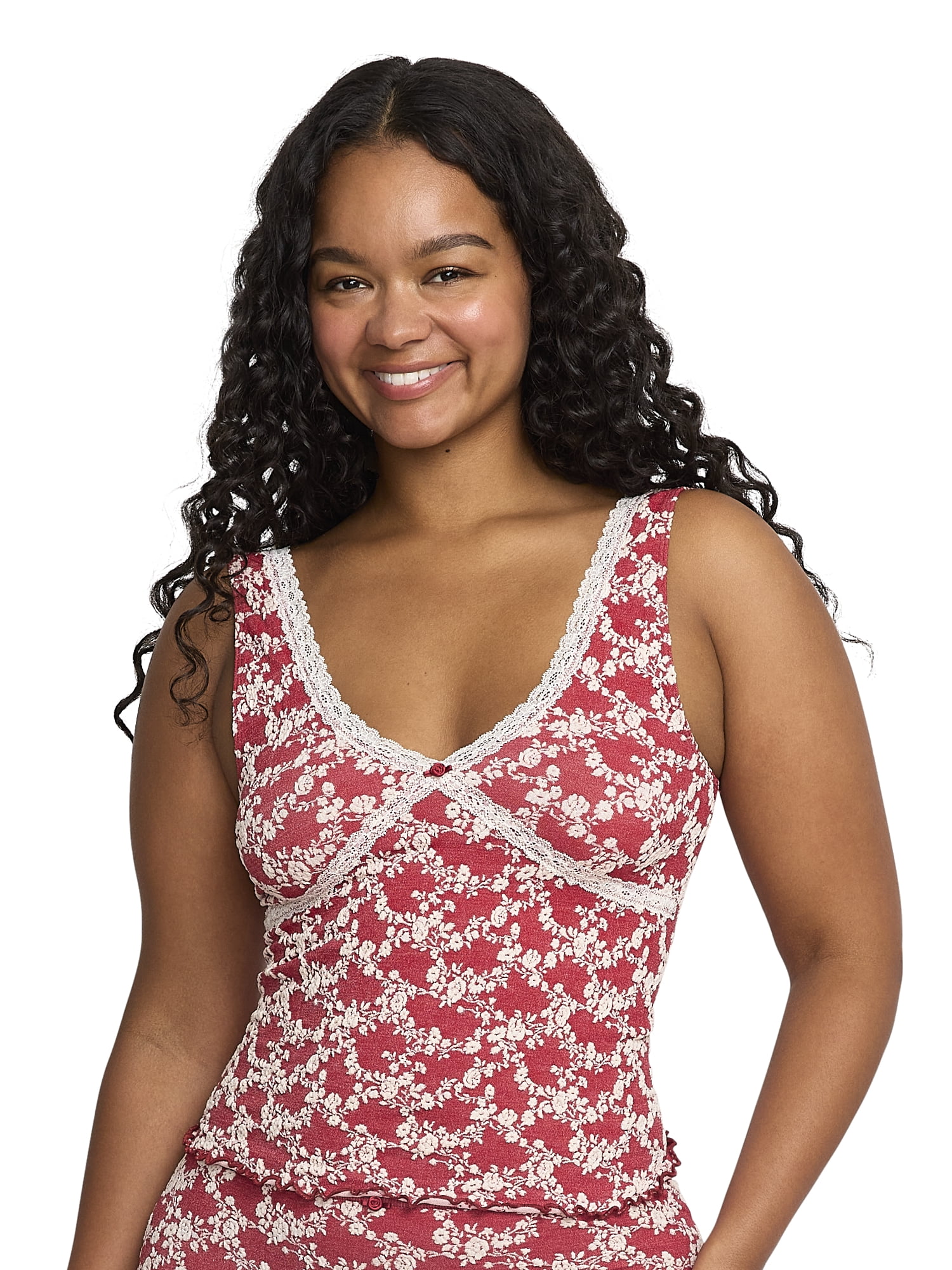 Mills by Millie Bobby Brown Women's Floral Seamless Tank Top, Sizes XS-XXXL