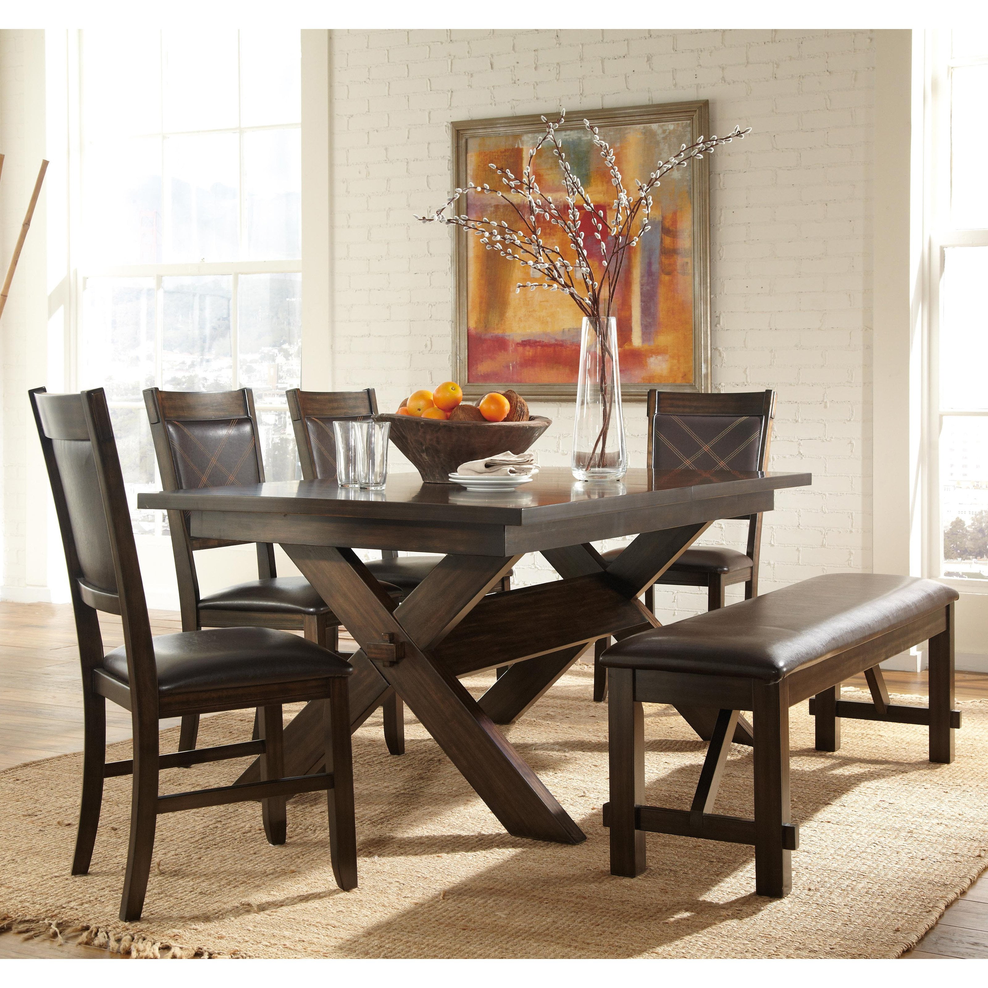 Homelegance Roy 6 Piece Dining Set - Dark Espresso ...