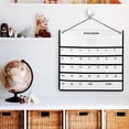 thumbnail image 4 of WIOMEASK Wall-mounted calendar 1 month calendar storage bag, small item storage bag, can be used in various scenes such as home, office, classroom, etc., 4 of 8