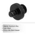 thumbnail image 3 of Uxcell 6Pcs Mic Stand Adapter 1/4 Male to M10 Male Double Sides Camera Screw Aluminum Alloy Microphone Tripod Stand, 3 of 6
