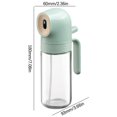 thumbnail image 2 of Loyerfyivos Cooking Oil Sprayer, 2 in 1 Kitchen Olive Oil Dispenser Bottle, 250ml Premium Glass Oil Bottle, Food Grade Oil Mist for Air Fryers, Salads, Frying, Grilling (Green), 2 of 7