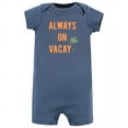 thumbnail image 3 of Hudson Baby Infant Boy Cotton Rompers, Vacay, 6-9 Months, 3 of 5
