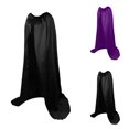 thumbnail image 3 of DuoJiaJ Adults Tie Cloak, Hoodless Cape Party Dress Up Outfit Black Sizes M-XL, 3 of 5