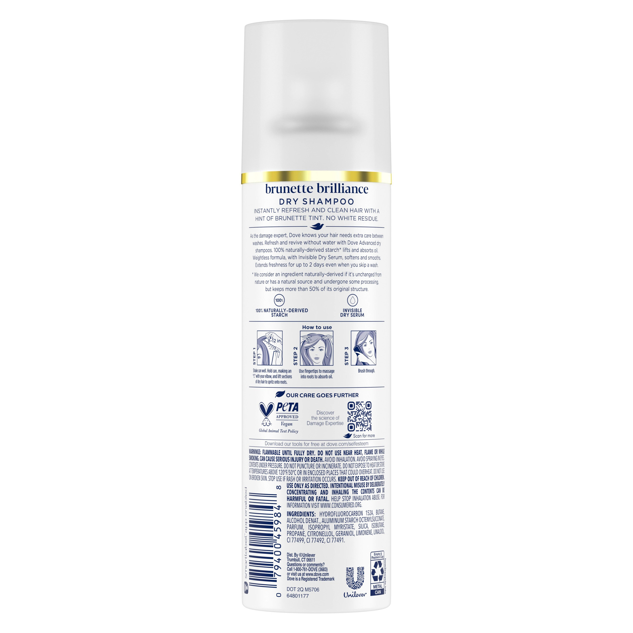 Dove Advanced Dry Shampoo Brunette Brillance photo 5
