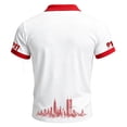 thumbnail image 3 of Hsovts 25th Anniversary Men's Never Forget 9/11 Memorial Polo Shirt US Flag Graphic Regular Fit Patriotic Daily Casual Mens Shirts White S, 3 of 3