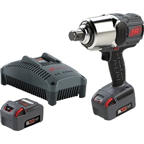 Ingersoll Rand 1" 20V Cordless Impact Wrench 2 Battery Kit, 2000 ft-lb Torque, Friction Ring, Pistol