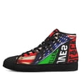thumbnail image 3 of Black Lives Matter High Top Canvas Shoes Sneakers Black Size 12, 3 of 7