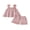 Pink, variant on Loicainy Toddler Baby Girl Summer Outfit 6 12 18 24 Months 2T 3T 4T Casual Decorative Flower Design Sleeveless Tops and Shorts 2 Pcs Clothes Set