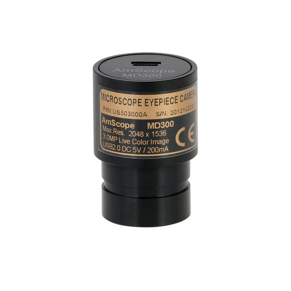 AmScope - 3MP USB 20 Couleur cMOS Caméra Microscope Oculaire Numérique - MD300A