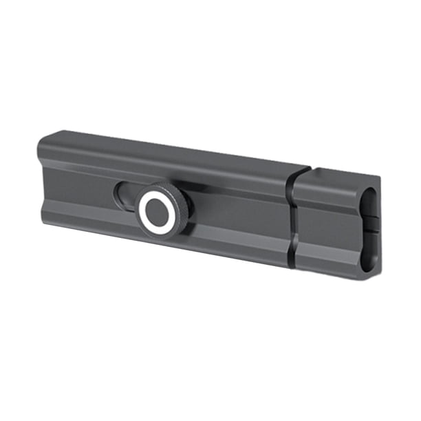 Pestillo de puerta deslizante de aluminio para montaje en superficie, fácil de instalar, cerradura para puerta corrediza 10 cm de longitud