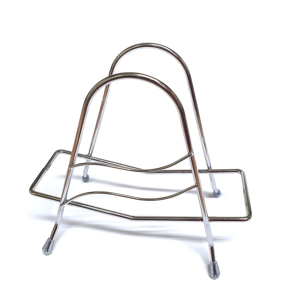 Estante de almacenamiento para tabla de cortar, soporte para tabla de cortar de alambre de acero inoxidable, organizador de cocina (triángulo)