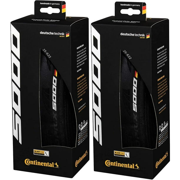 Neumático Continental Grand Prix 5000 700x28c negro-BW + Black Chili
