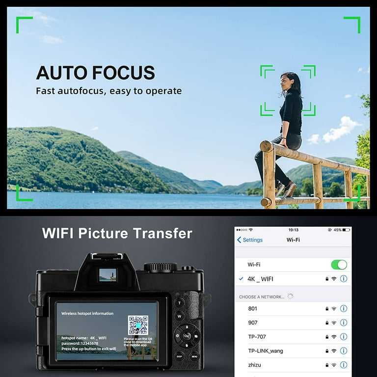 NBD Digital Camera 4K Ultra HD 48MP All-in-One Vlogging