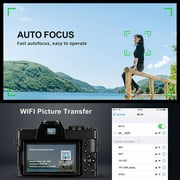 NBD Digital Camera for Photography 4K 48MP Vlogging Camera for YouTube with 32GB TF Card