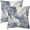 Navy Blue Floral, variant on Vintage Flowers Pillow Covers 16x16 Inch Set of 2 Navy Blue Floral Leaves Decorative Square Throw Pillows for Couch Rustic Square Pillow Cases Home Decor for Living Room Sofa Porch Outdoor