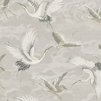 Sublime Kranes Neutral Wallpaper
