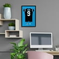 thumbnail image 2 of Bryce Young Carolina Panthers Home Jersey Framed Art Print, 2 of 2