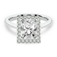 thumbnail image 4 of IGI Certified 3 Carat Radiant Shape Lab Grown Diamond Engagement Ring | 14K White Gold | Harriet Halo Diamond Ring | FG-VS1-VS2 Quality Friendly Diamonds, 4 of 6