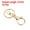 Gold, variant on Uxcell Key Chain Rings Lobster Clasps Keyring Keychain Holder, Gold 10 Pack