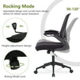 thumbnail image 5 of PayLessHere Home Office Chair，Lumbar Support & Flip-up Armrest for Mesh Swivel Backrest Chair,Black, 5 of 7