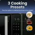 thumbnail image 3 of Chefman Countertop Microwave Oven 0.7 Cu. Ft., 700 Watts with 3 Presets and 10 Power Levels - Black, 3 of 8