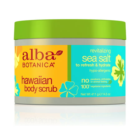 Alba Botanica Hawaiian Sea Salt Body Scrub, 14.5 Ounce (Best Sea Salt Body Scrub)