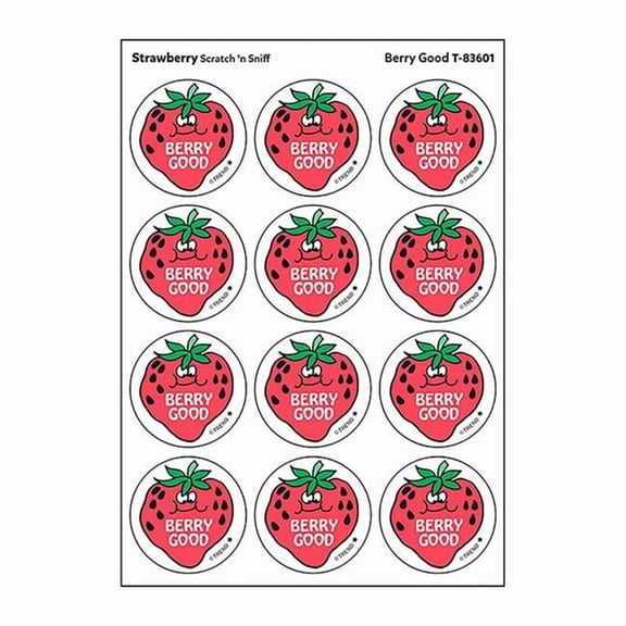 Strawberry Scented Good Berry Stickers - 24 Count - Pack of 6
