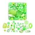 thumbnail image 2 of simhoa Assorted Mixed Shapes Acrylic Beads DIY Making Bracelets Necklace Green, 2 of 3