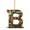 B, variant on 26 Letters Christmas Tree Ornament - Book Lover Letter Shaped Bookshelf Pendant, 2D Acrylic Mini Bookish Decor for Xmas Tree Door Window Decoration