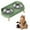 D, variante sur Mangeoire Surélevée pour Animaux en Acier Inoxydable avec Bol Intégré pour Nourriture et Eau pour Chats Chiens Non Durable Station pour l'Heure des Repas
