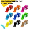 thumbnail image 6 of Kinesiology Tape 2 Rolls, Athletic Tape for Muscle Joints Support, 40 Strips for Knee Ankle Shoulder Back Plantar Fasciitis,Sports Wrap for Knee Elbow Wrist Back Shoulder Ankle & Neck Injury Tape, 6 of 7