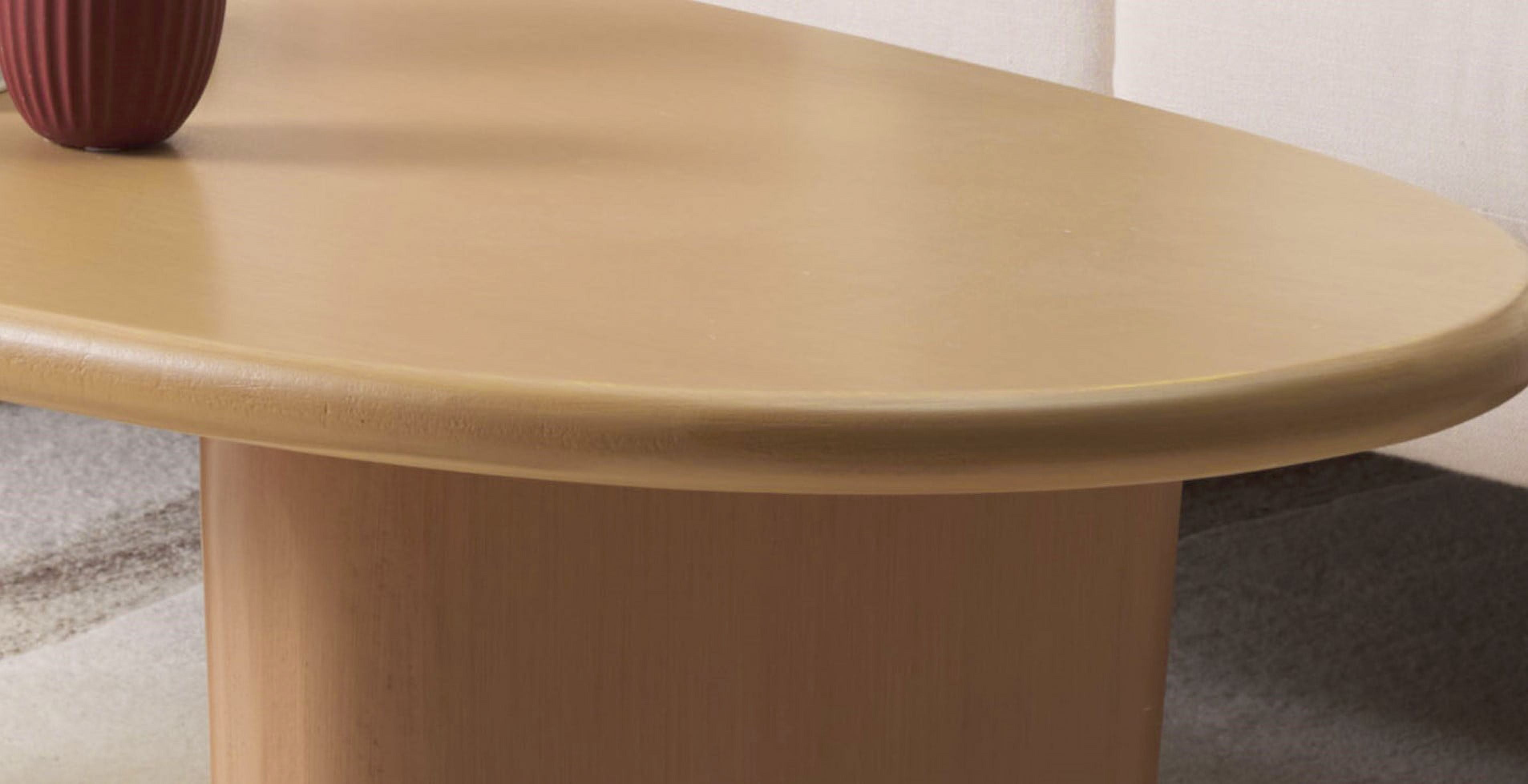 SAFAVIEH Kali Modern Oval Shape Coffee Table, Natural