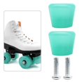 thumbnail image 2 of 2x Freins à Roulettes pour Patins en Ligne Bloc de Frein Antidérapant Butée de Sécurité Vert Gelée, 2 of 9