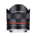 thumbnail image 1 of Lente Samyang 8 Mm F2.8 Umc Fisheye Ii (Negro) Para Cámaras Digitales Fuji X Mount (Sy8Mbk28-Fx), 1 of 5