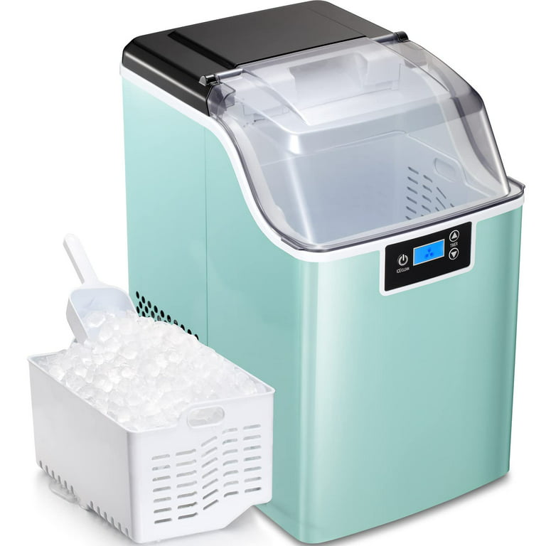 Kissair Nugget Ice Maker Ice Machine with Soft & Chewable Ice