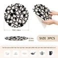 thumbnail image 2 of Trivets for Hot Dishes 15 Inches Hot Pads 3 Pcs Heat Resistant Mats for Countertop Polyester Cord Braiding Durable and Absorbent，Applicable to Kitchen Decor Simple Design, 2 of 6