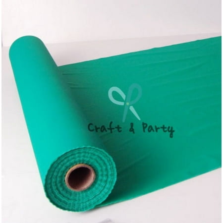 Plastic Banquet Tablecloth Roll Emerald Green 40in x 100ft