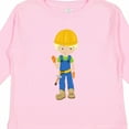 thumbnail image 4 of Inktastic Construction Worker, Blond Hair, Cute Boy, Hammer Boys Long Sleeve Toddler T-Shirt, 4 of 5