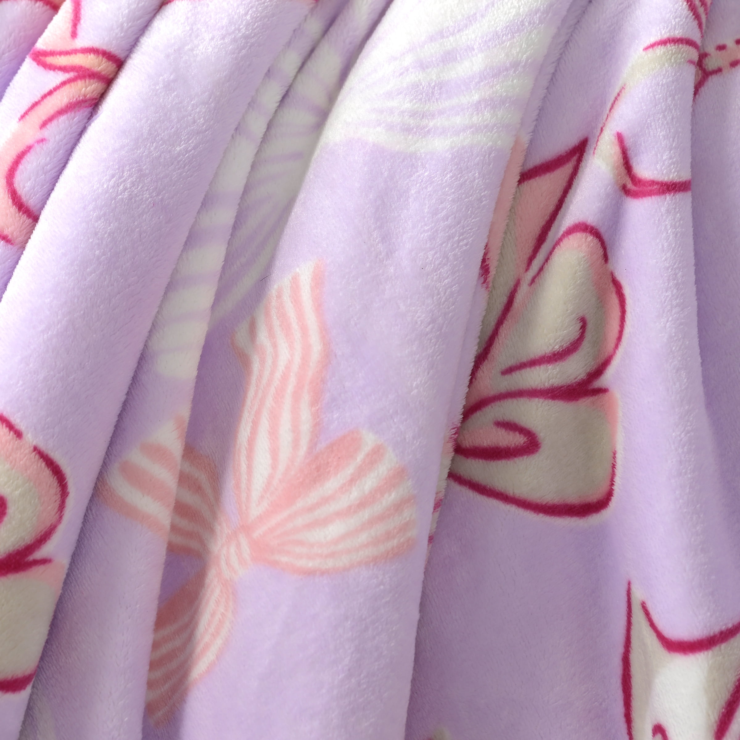 Way to Celebrate Super Soft Cozy Valentines Day Oversize Plush Throw Blankets, Bows